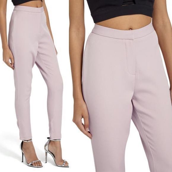 Missguided Blush Crepe Cigarette Trouser - Picture 1 of 11